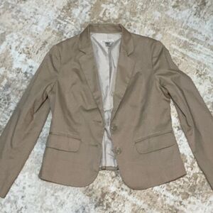 Light Beige Cotton Blazer